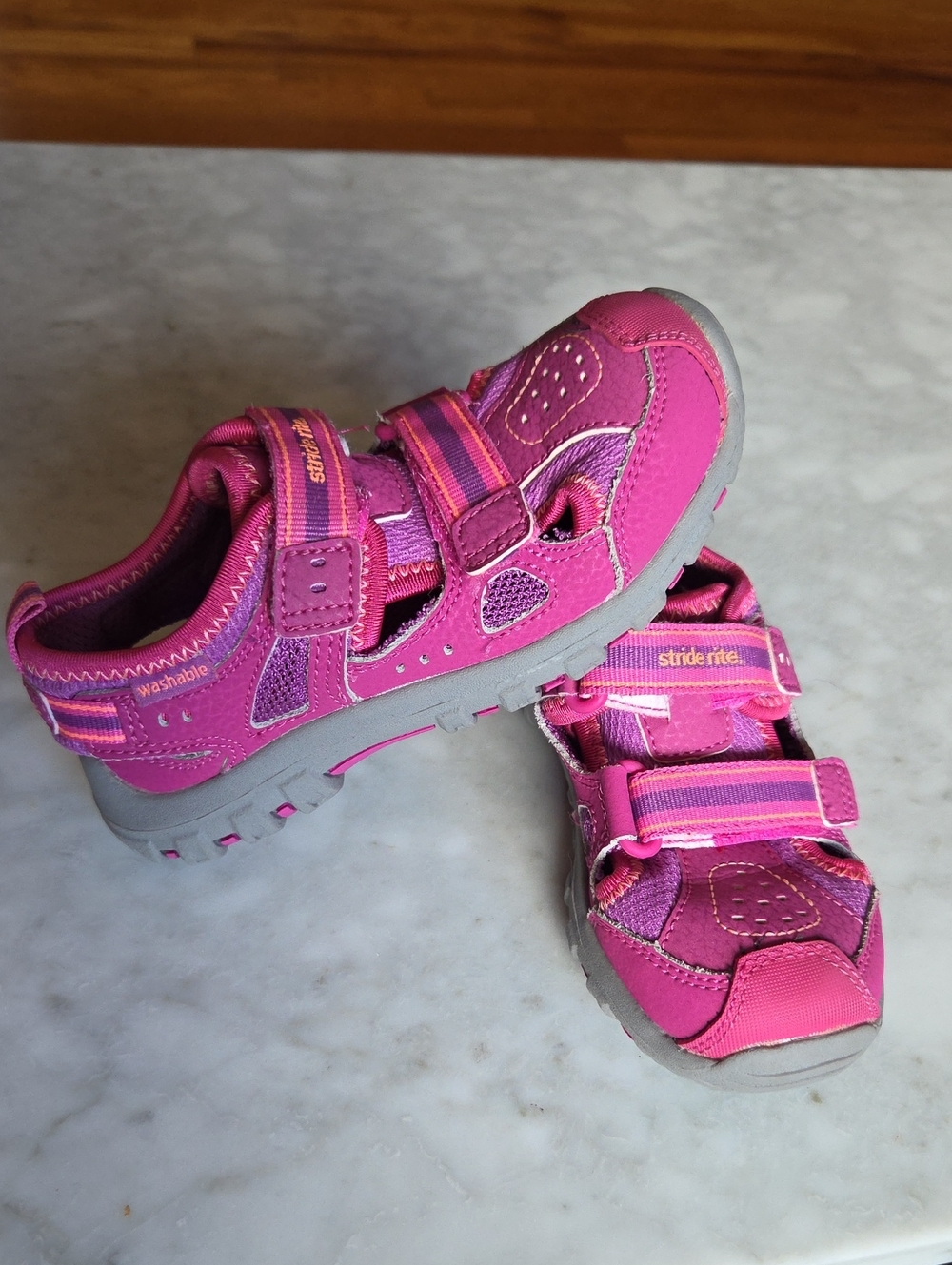 LIKE NEW Stride Rite M2P Girls' Pink Active Sandals